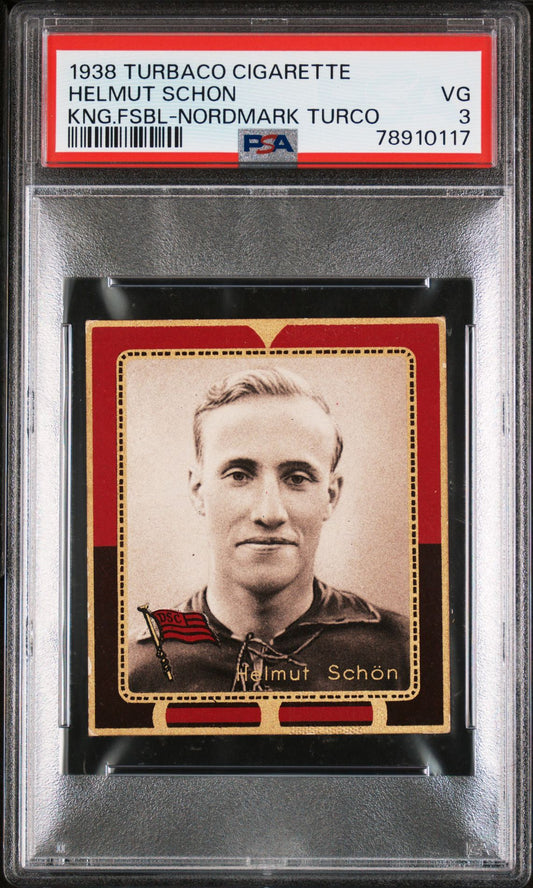 Helmut Schön Turbaco Cigarettes Konig Fusssball 08 1938 PSA 3