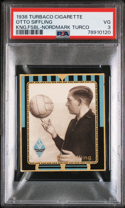 Otto Siffling Turbaco Cigarette 08 Konig Fussball 1938 PSA 3