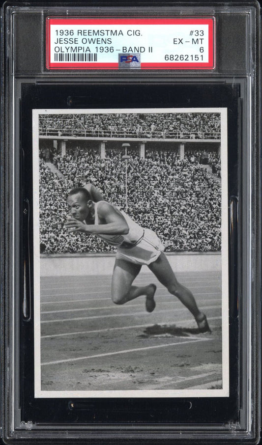 Jesse Owens Reemstma Cigarettes #33 1936 PSA 6