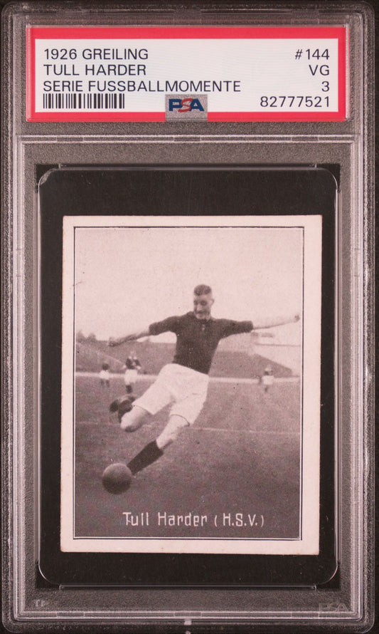 1926 Greiling Fussballmomente Tull Harder #144 PSA 3